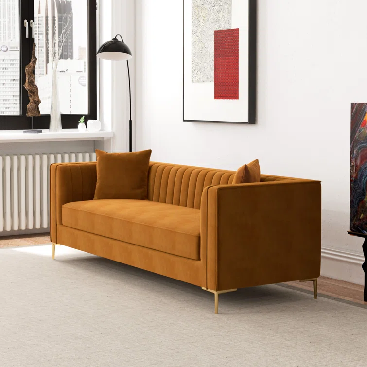 Jacqueline 90.5'' Velvet Sofa