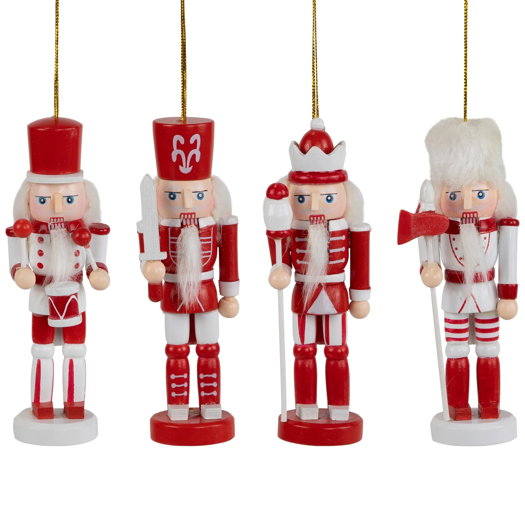 Nutcracker Soldiers Wooden Christmas Ornaments - 5