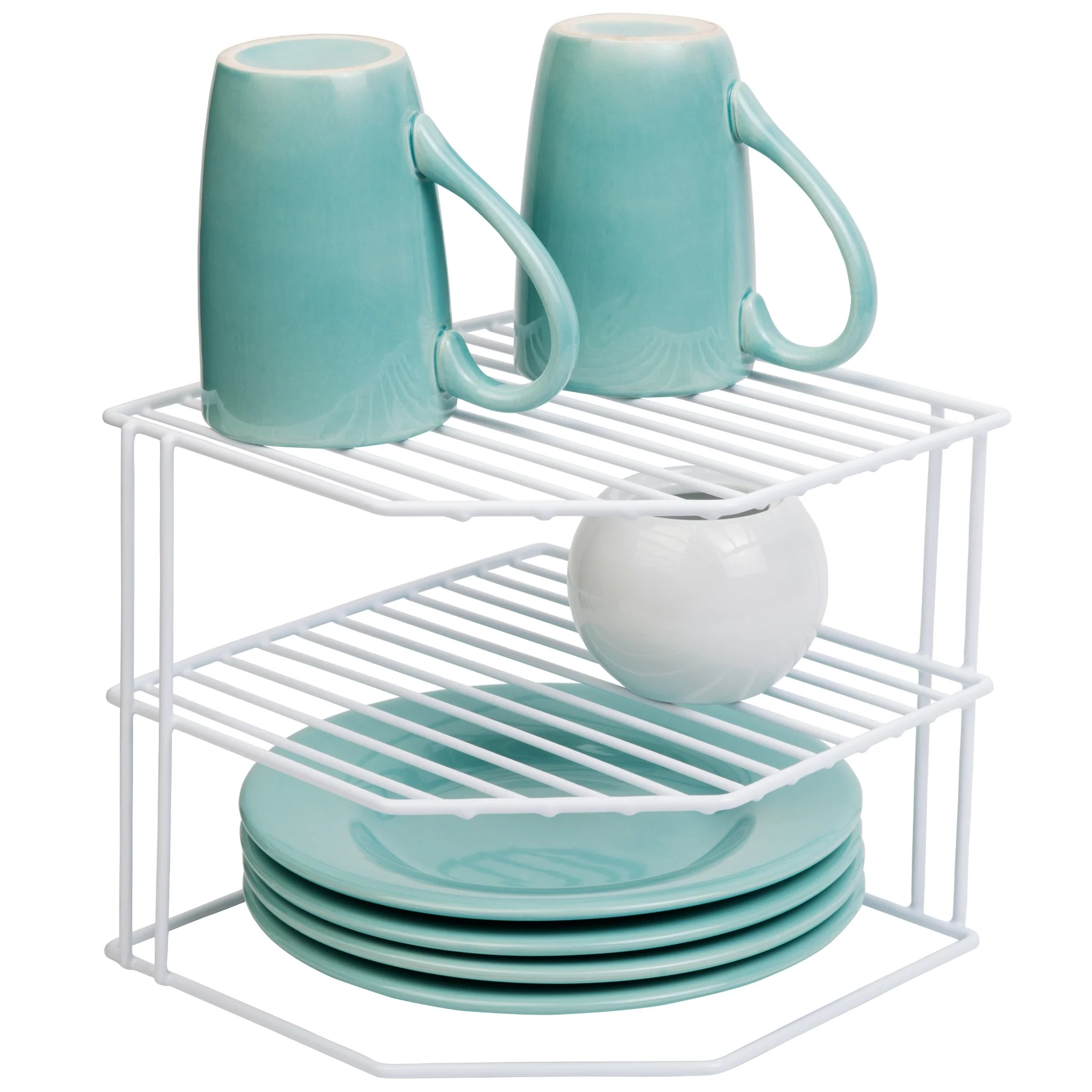 Smart Design 3-Tier Kitchen Corner Shelf Rack