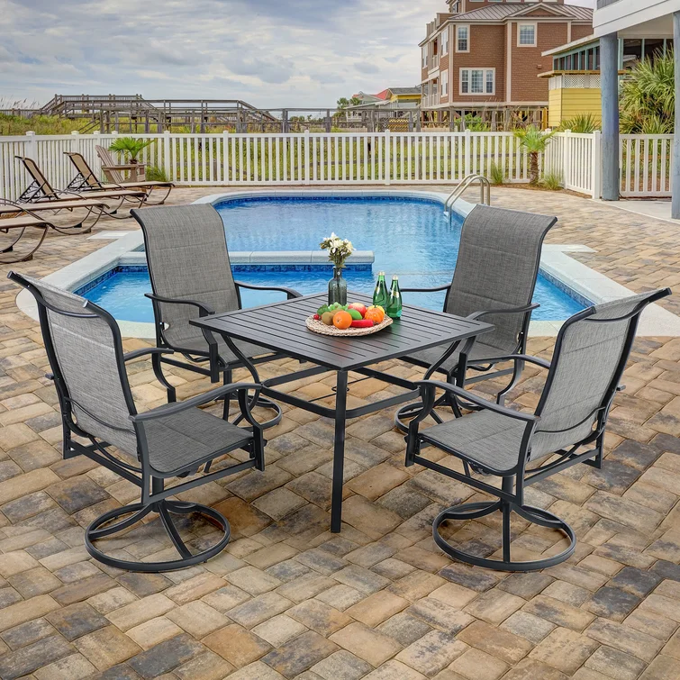 Alyah 4 - Person Square Outdoor Dining Set