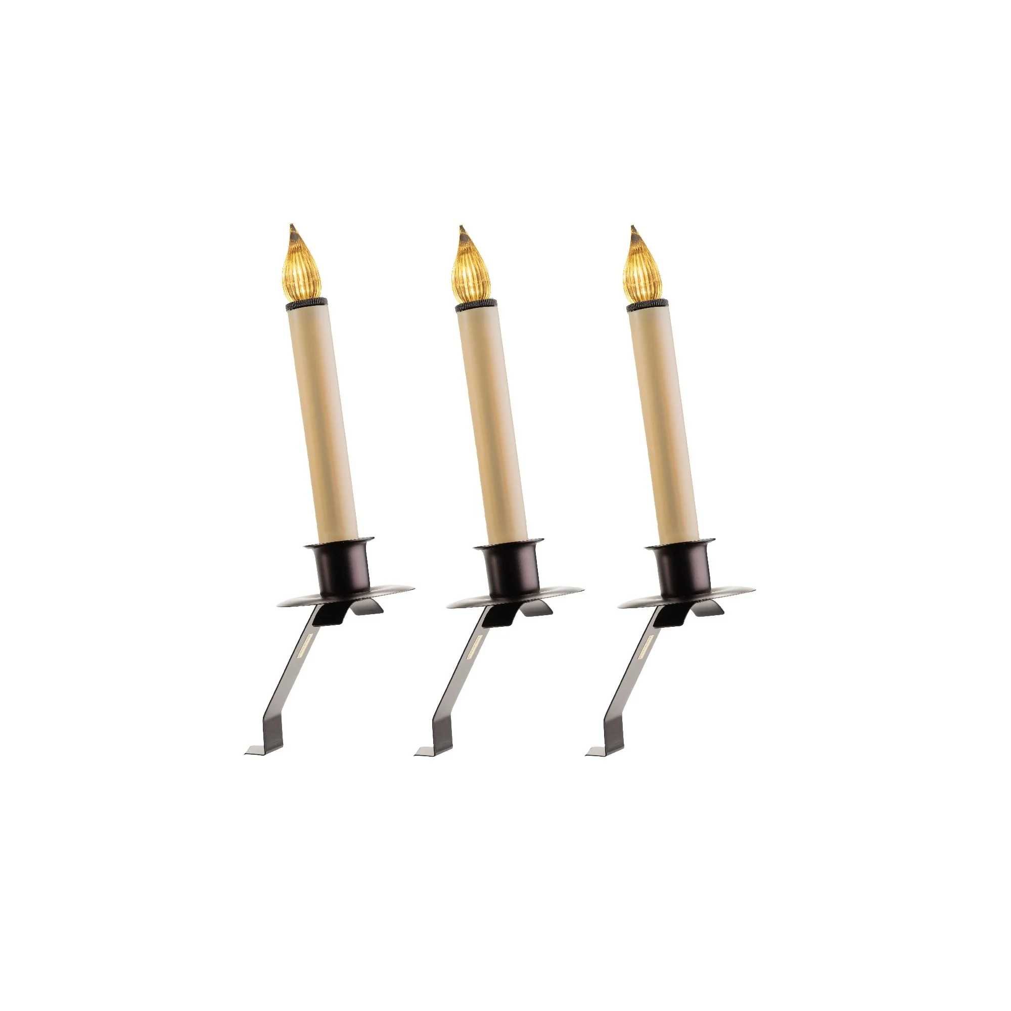 LED Cambridge Slant Bracket Window Candle with Sensor - 12