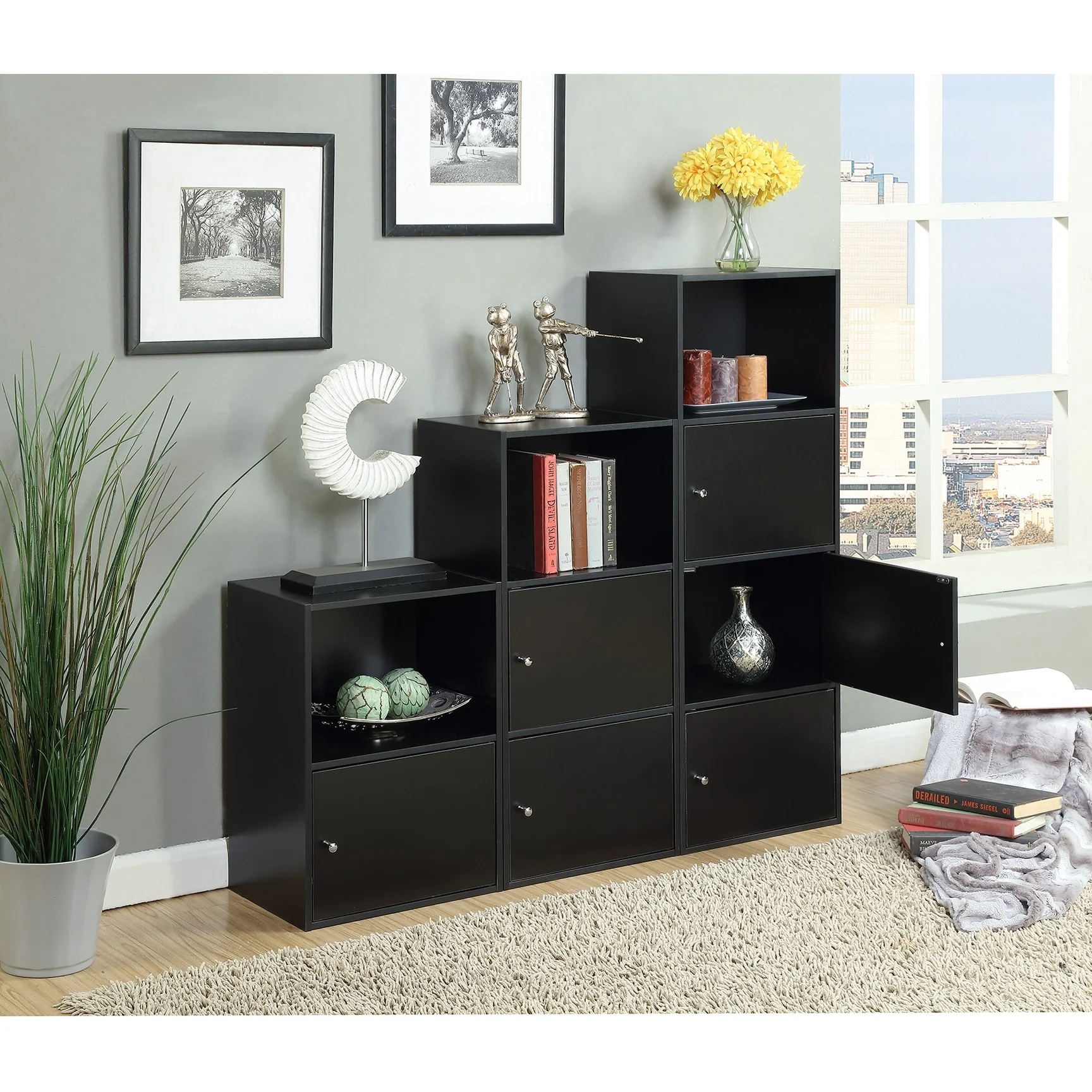 Convenience Concepts Xtra Storage 3 Door Cabinet with Shelf