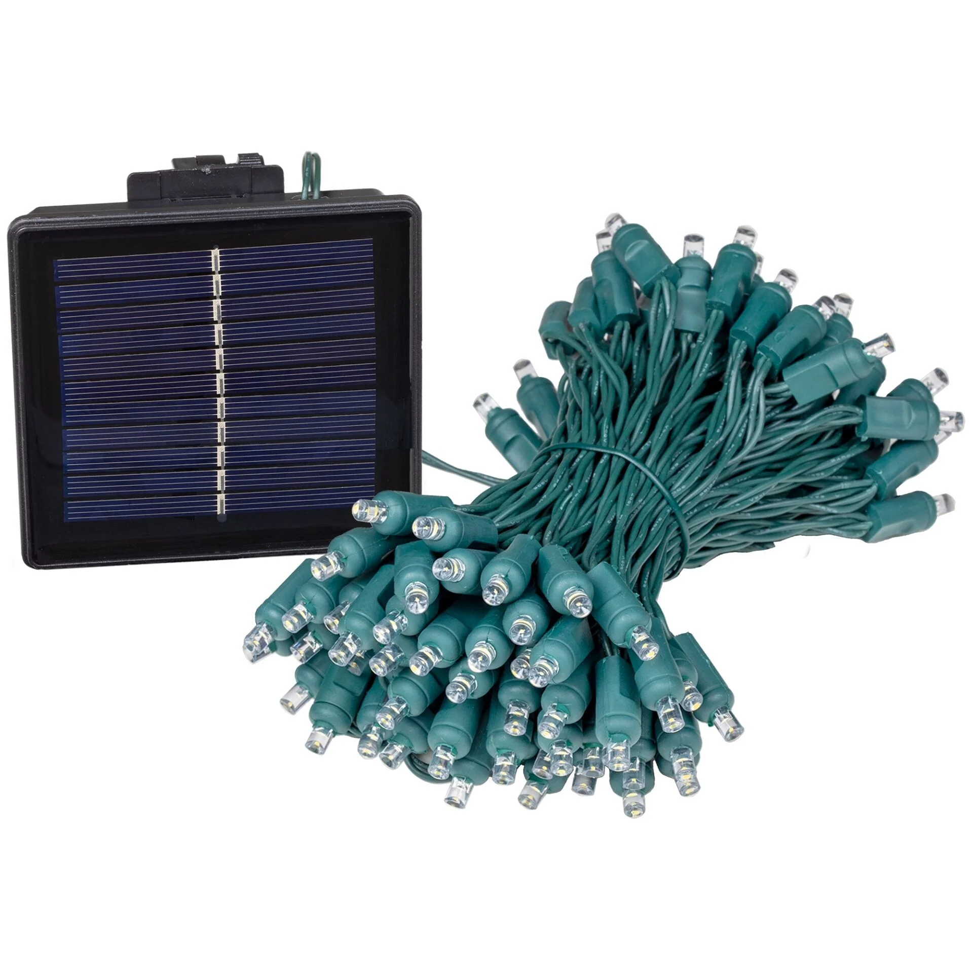 Novelty Lights 100 Light Solar LED Christmas Mini Light Set, Warm White, 44 Feet