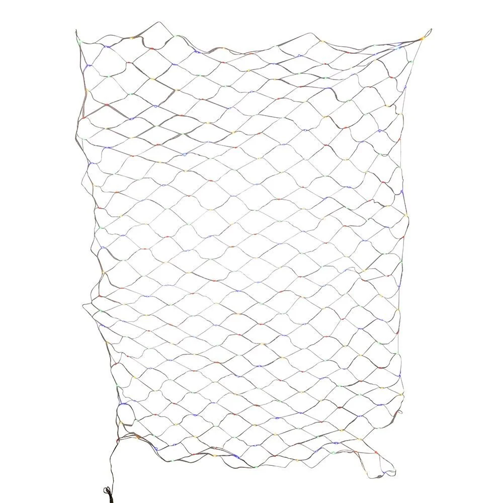 Kurt Adler 300-Light 6-Foot Starburst Multi LED Net Light