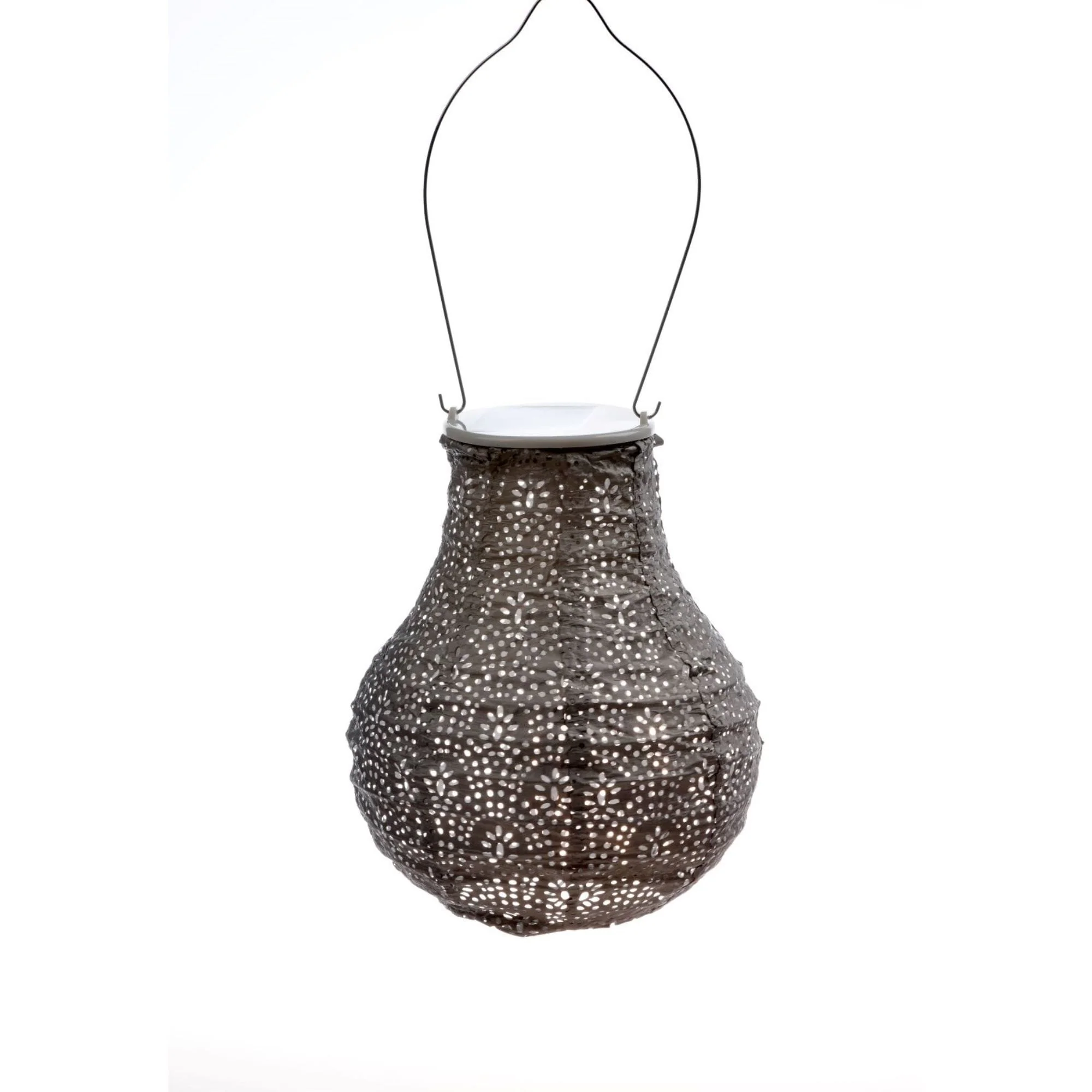 Pre-Lit Battery-Operated Bulb Fan Lantern - 14