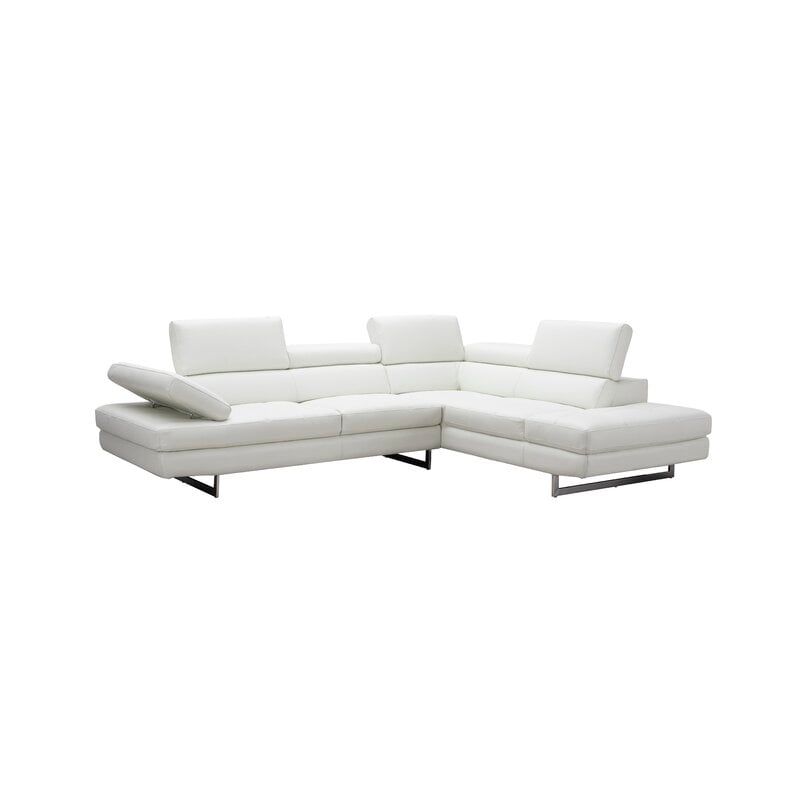 Hugo 114 Wide Genuine Leather Sectional