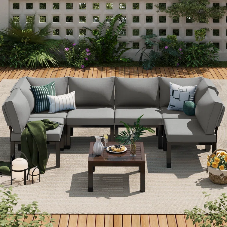 6 - Person Outdoor Seating Group with Cushions