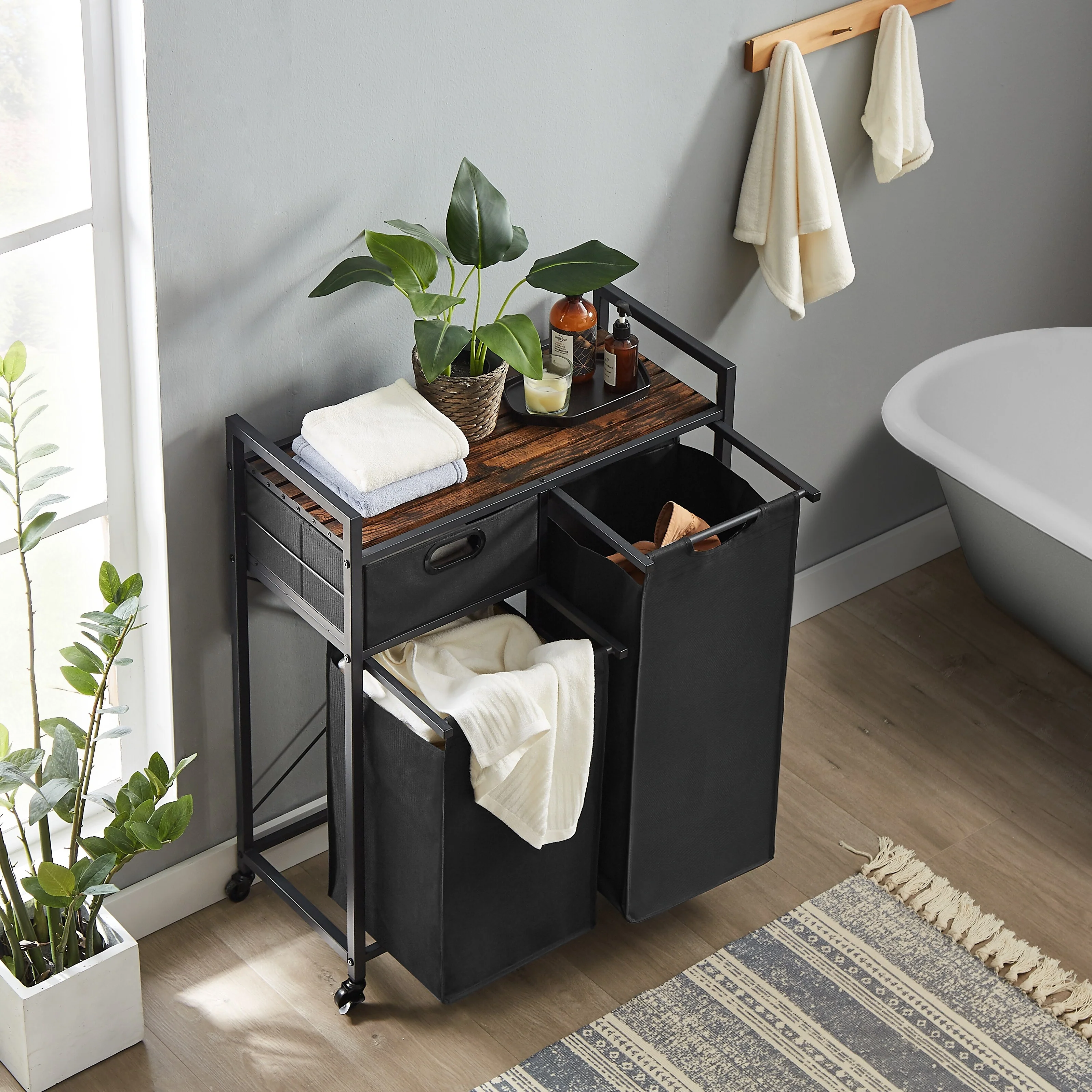 Multifunctional Laundry Basket, Laundry Hamper with Sturdy Material and Unique Storage Functionality