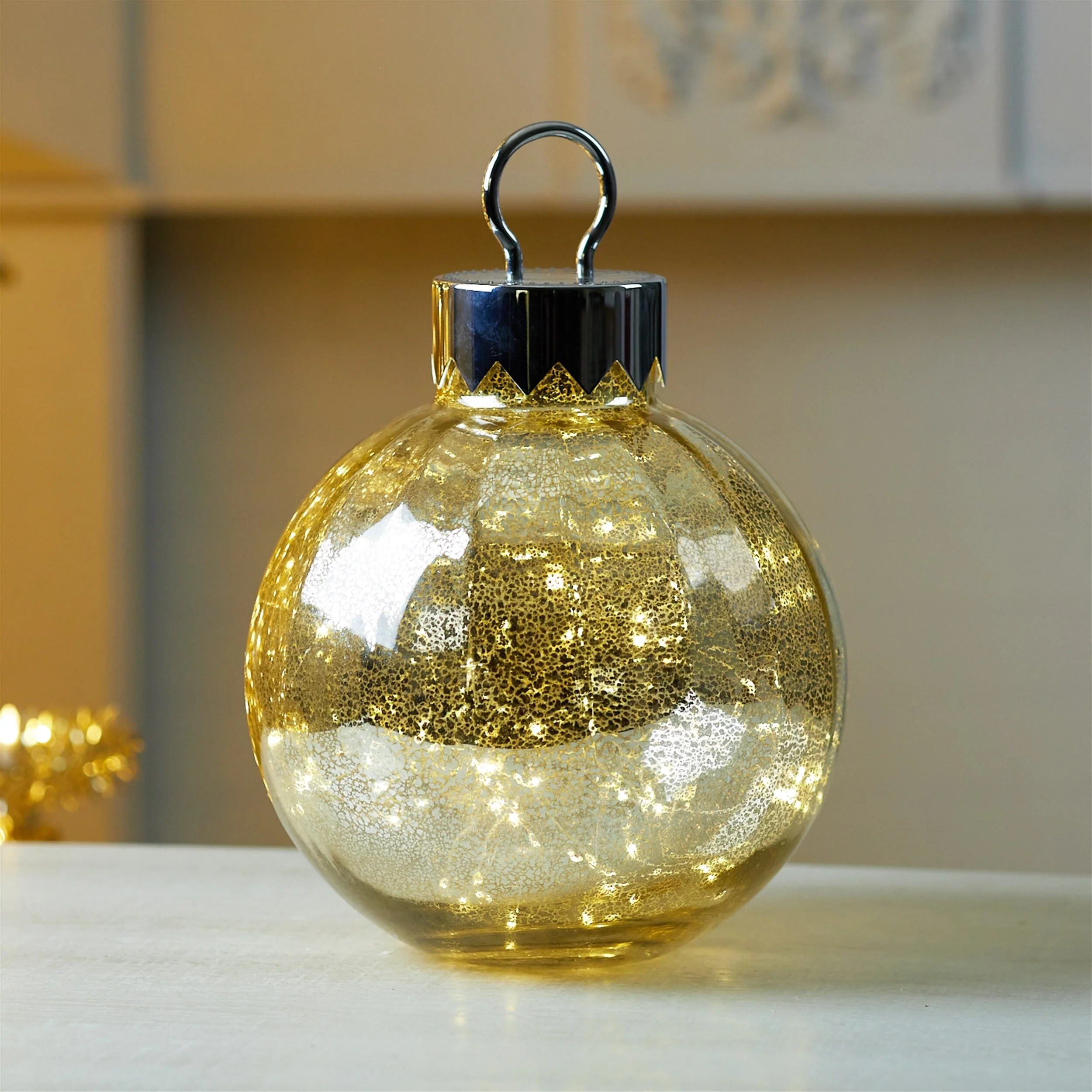 LED Mercury Glass Ornament 13