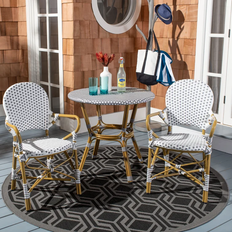Wilburg 2 - Person Round Outdoor Dining Set
