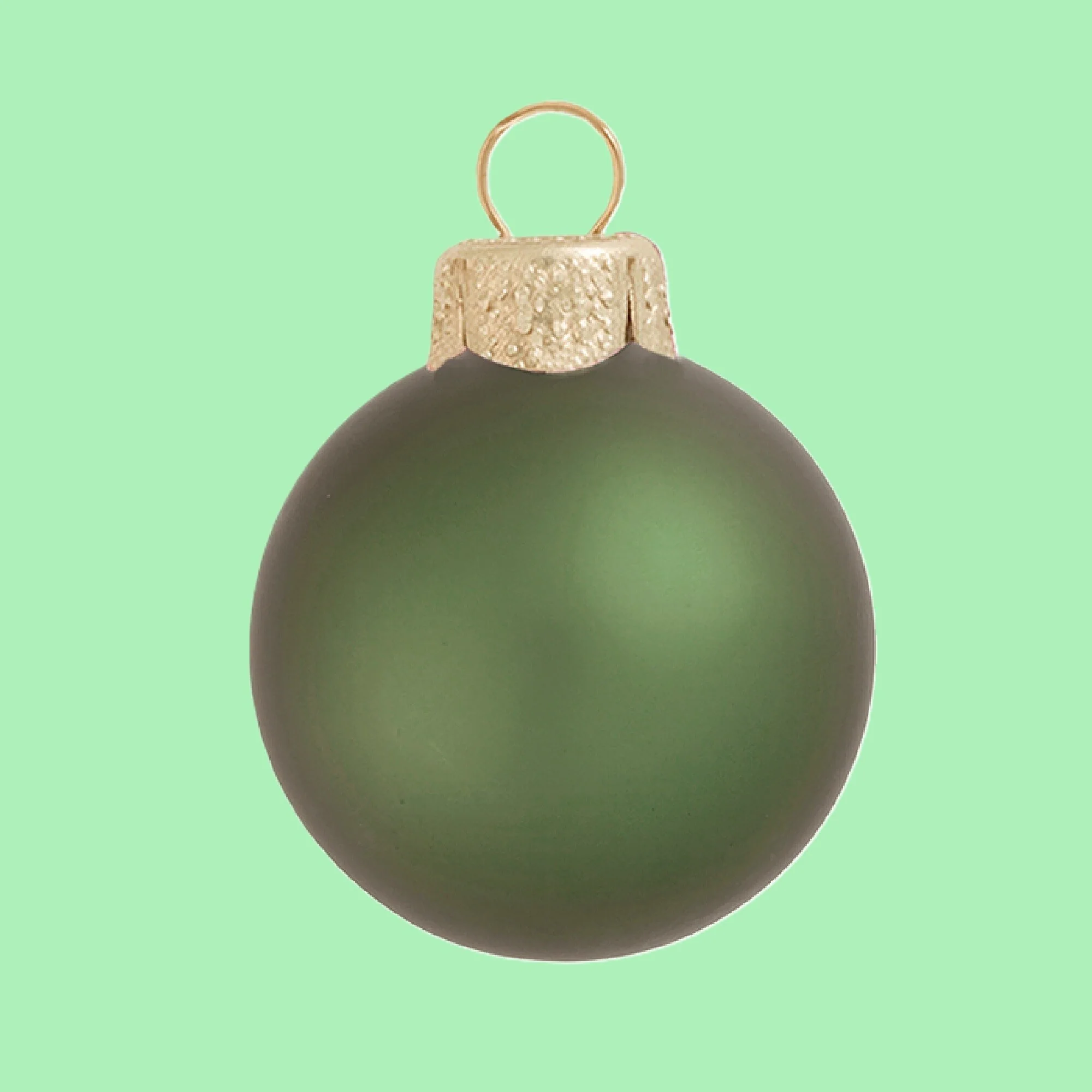 Matte Finish Glass Christmas Ball Ornaments 2.75