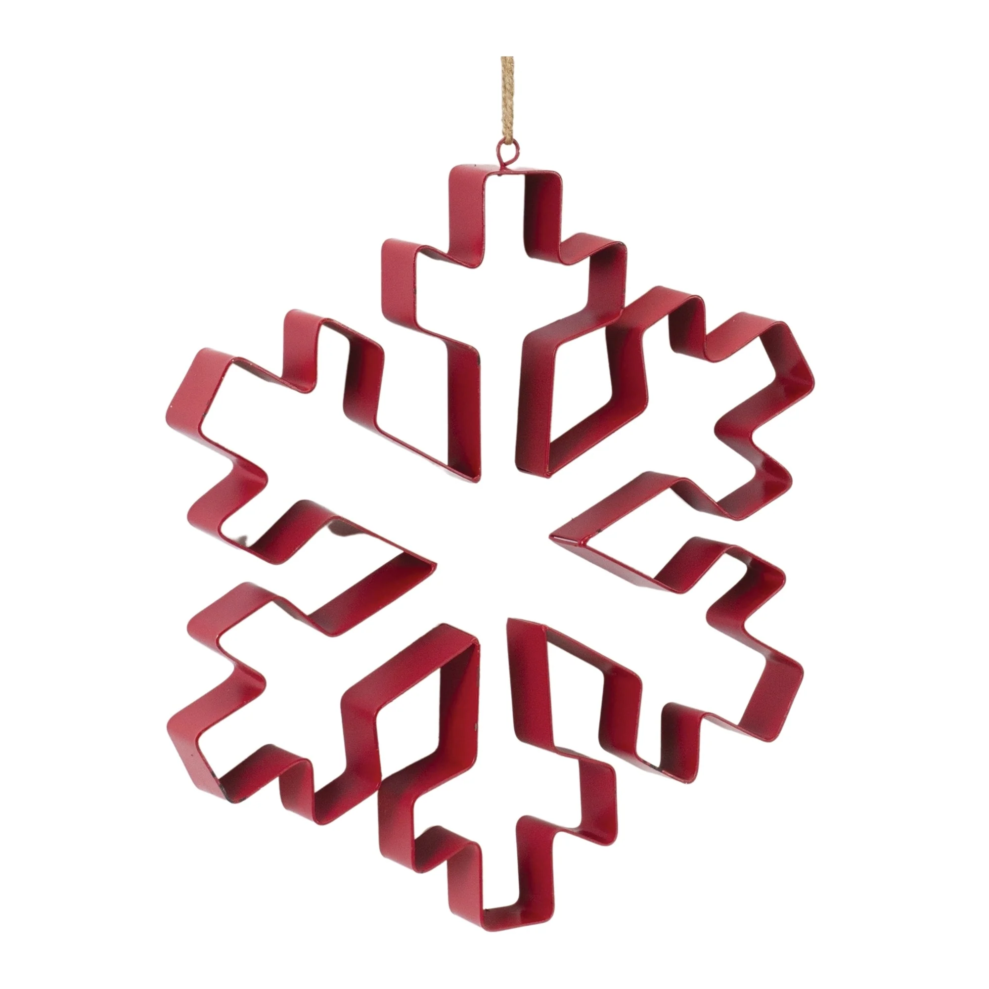 Snowflake Cookie Cutter Christmas Ornaments - 10.5