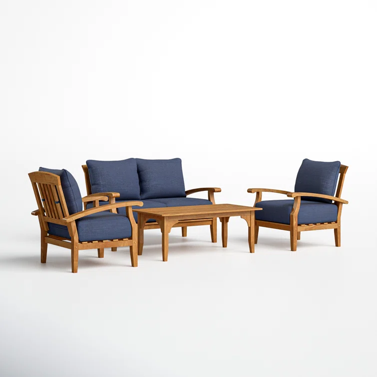 Summerton 4 - Person Outdoor Seating Group with Cushions