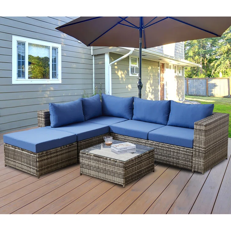 Salkeld Sectional Seating Group with Cushions