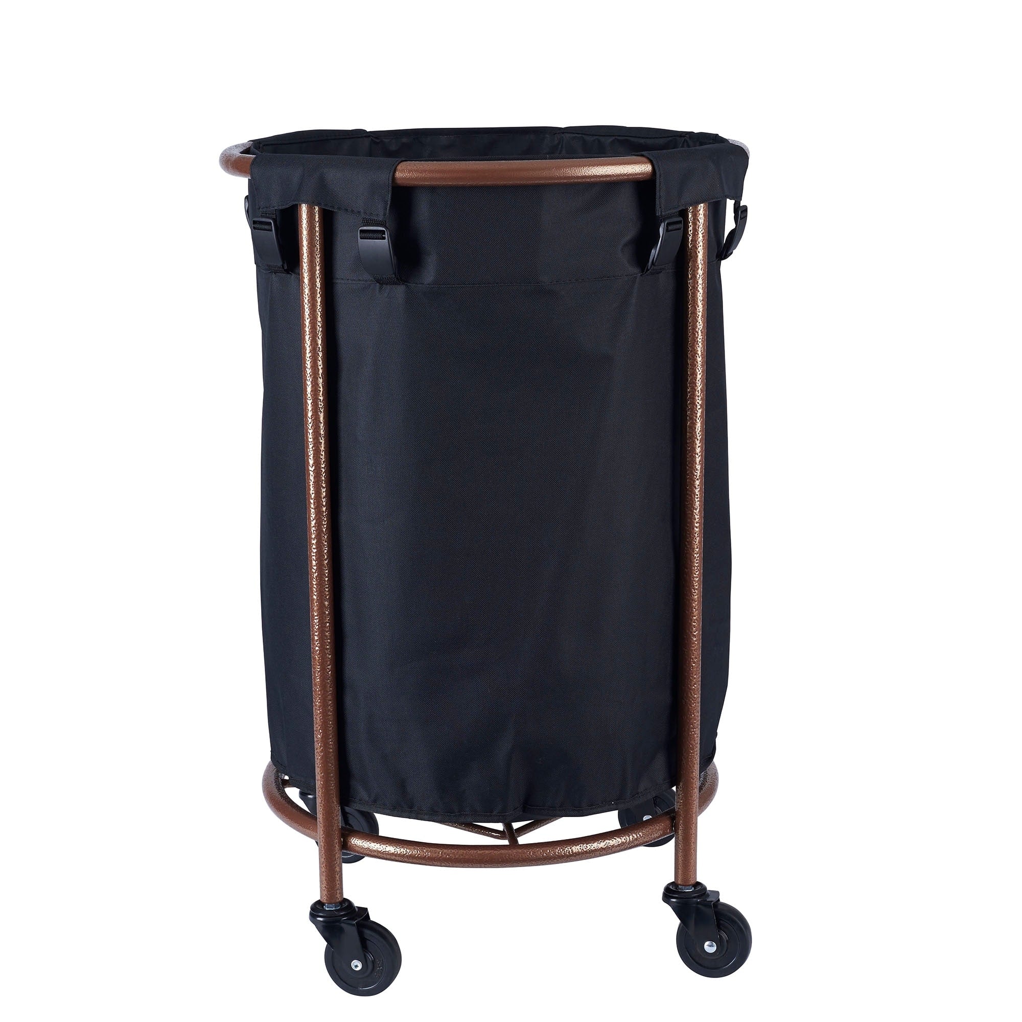 Household Essentials Copper and Black Round Laundry Hamper - 21.5