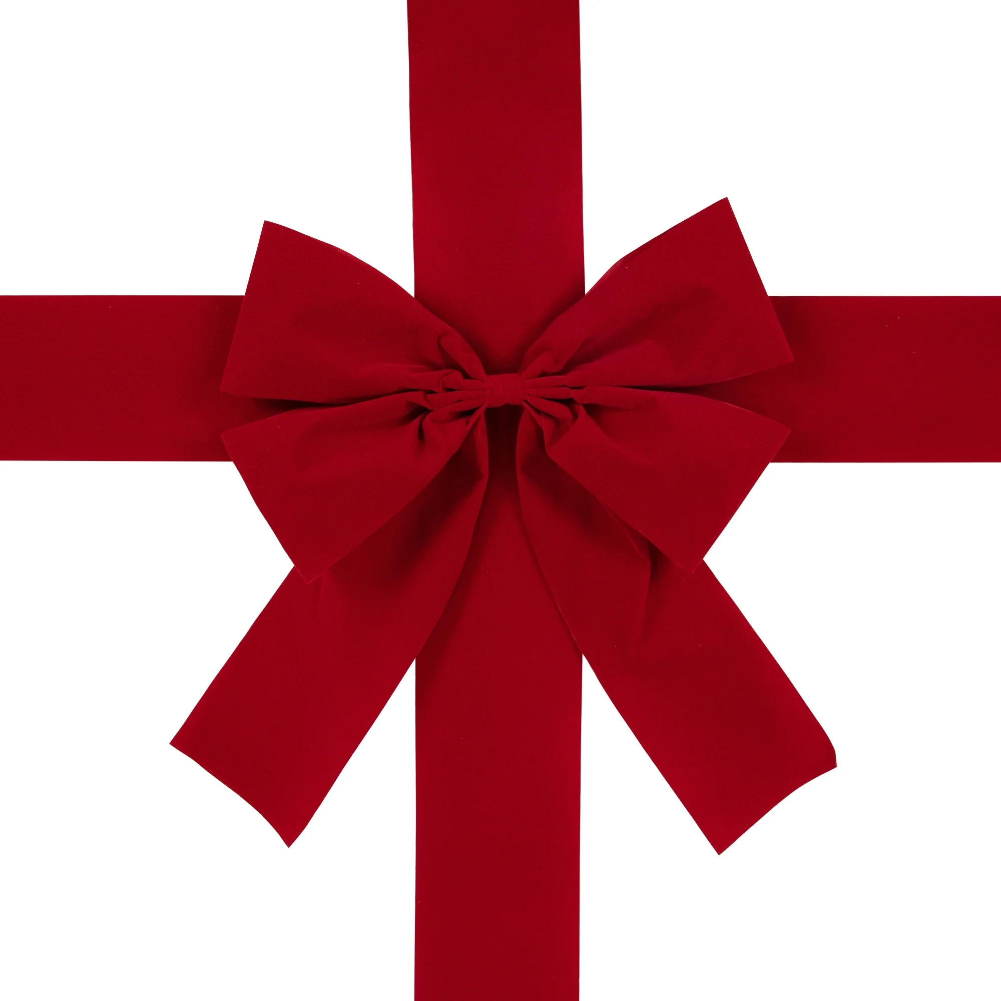 14' Classic Red Velvet Christmas Door Bow