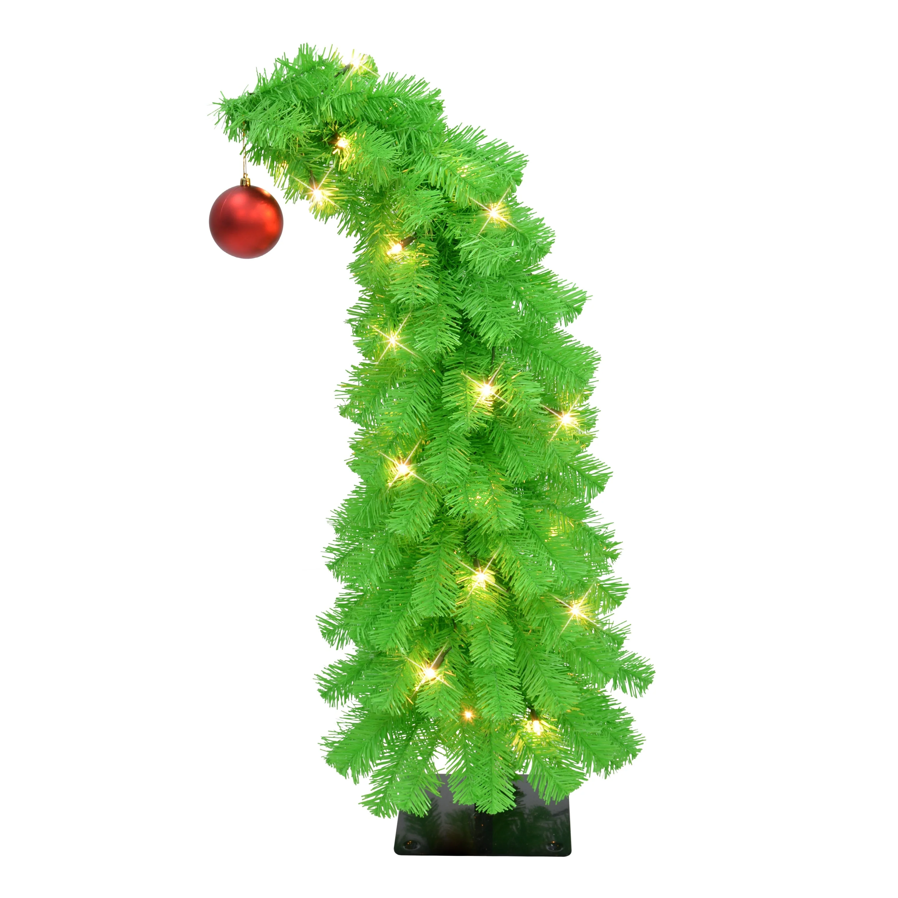 Puleo International 3' Pre-Lit Artificial Whimsical Christmas Tree