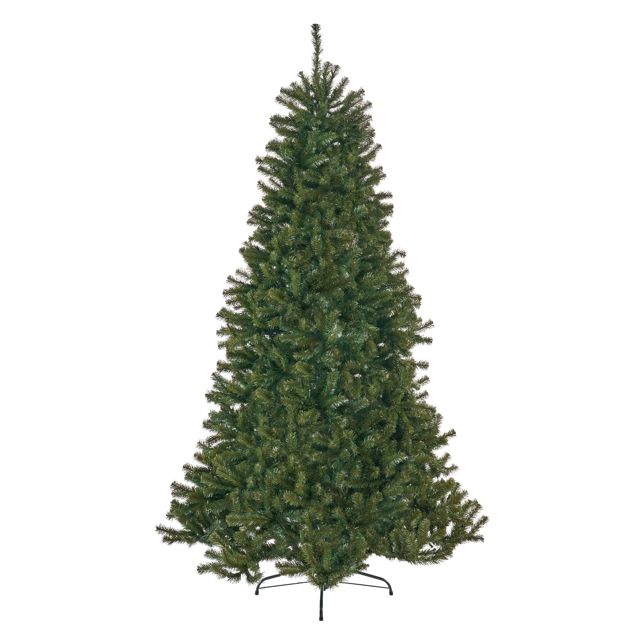 7' Noble Hinged Christmas Tree with 500 UL-Certified Clear Lights and 1110 Branch Tips