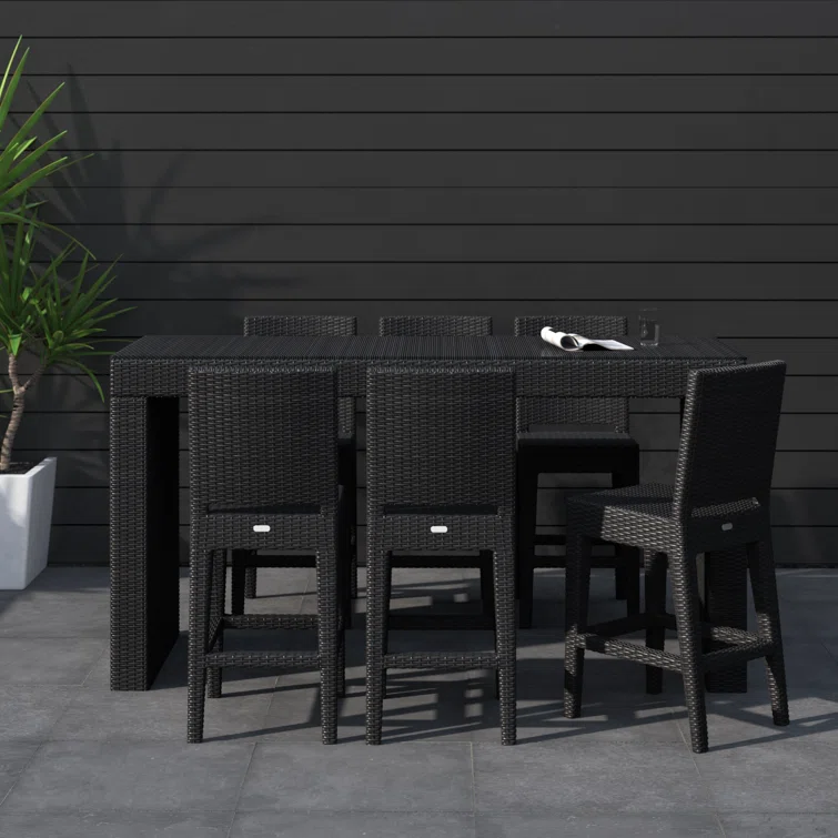 Suffern 6 - Person Rectangular Outdoor Dining Set