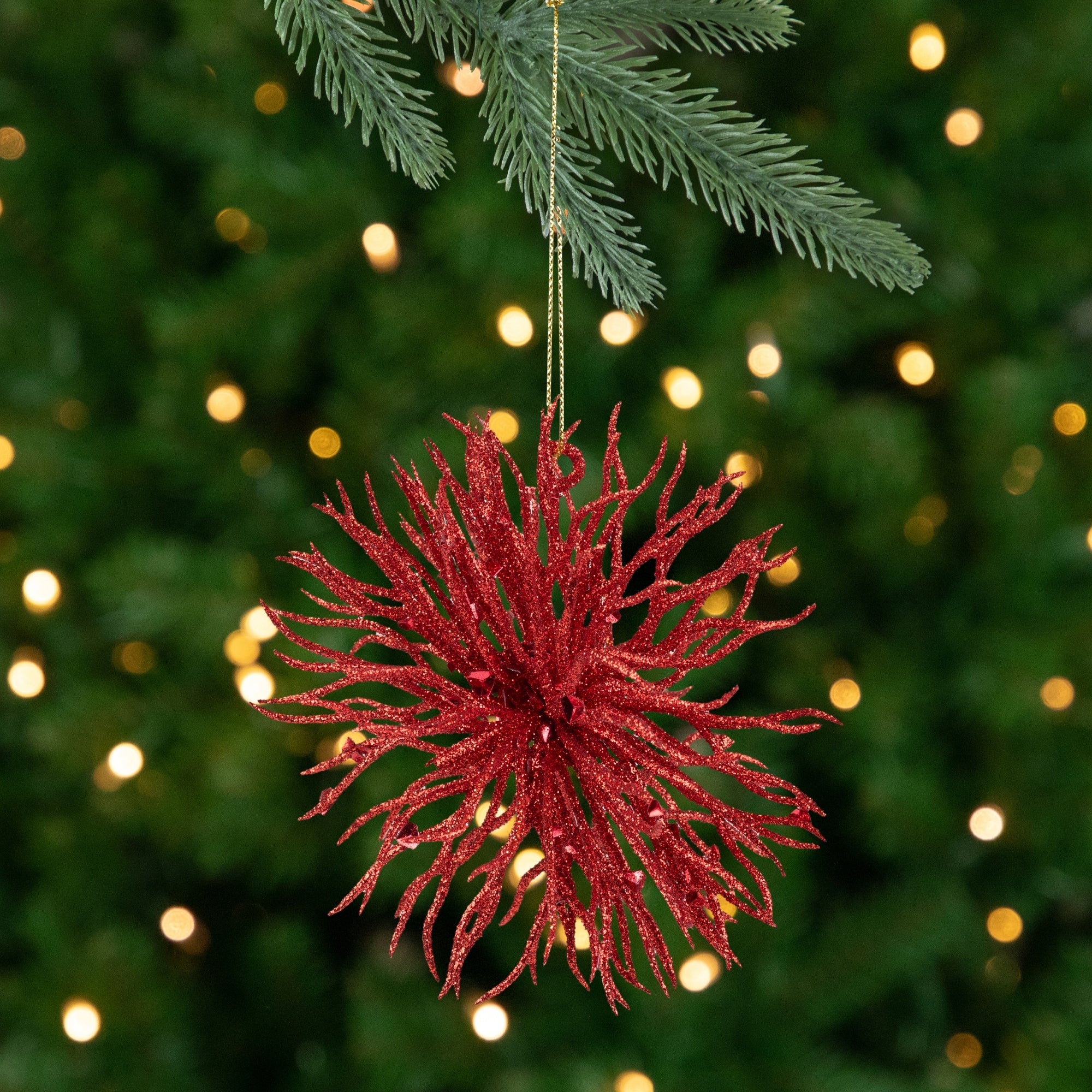 Starburst Hanging Christmas Ornament - 4.5