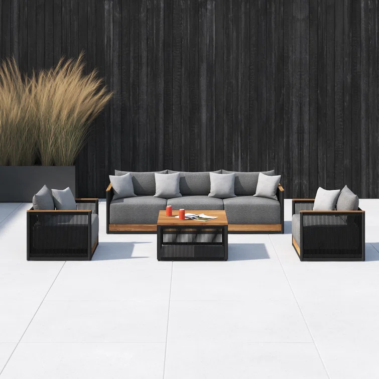 Delphi 5 - Person Outdoor Seating Group with Cushions