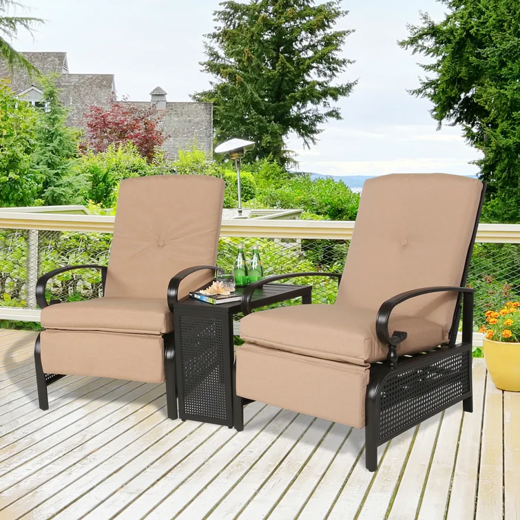 Ahsha 2 - Person Specialty Outdoor Dining Set with Cushions