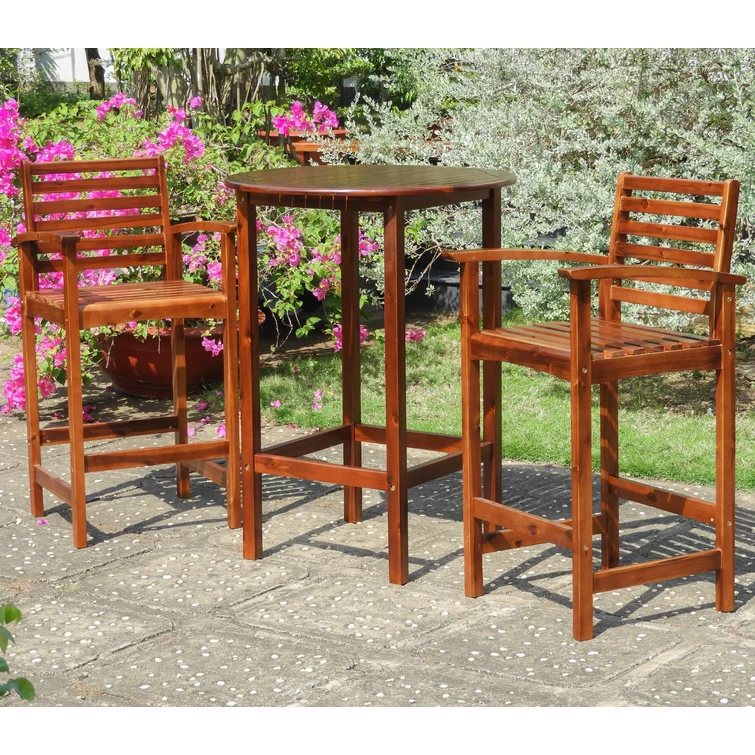 Enright 2 - Person Round Outdoor Dining Set