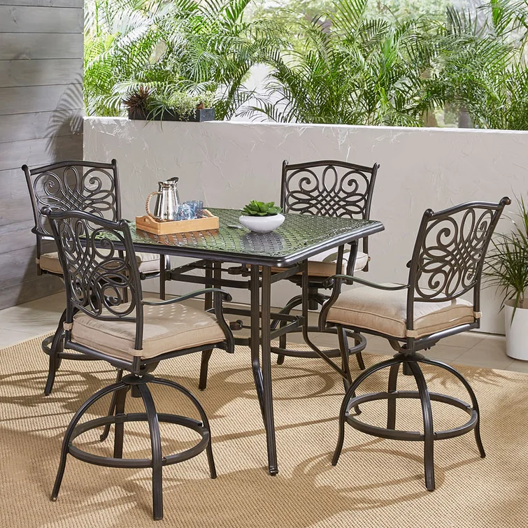 Ricci 4 - Person Square Outdoor Dining Set with Cushions