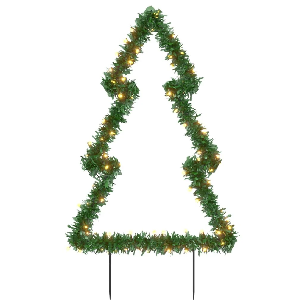 vidaXL Christmas Light Decoration with Spikes Tree 80 LEDs 23.6