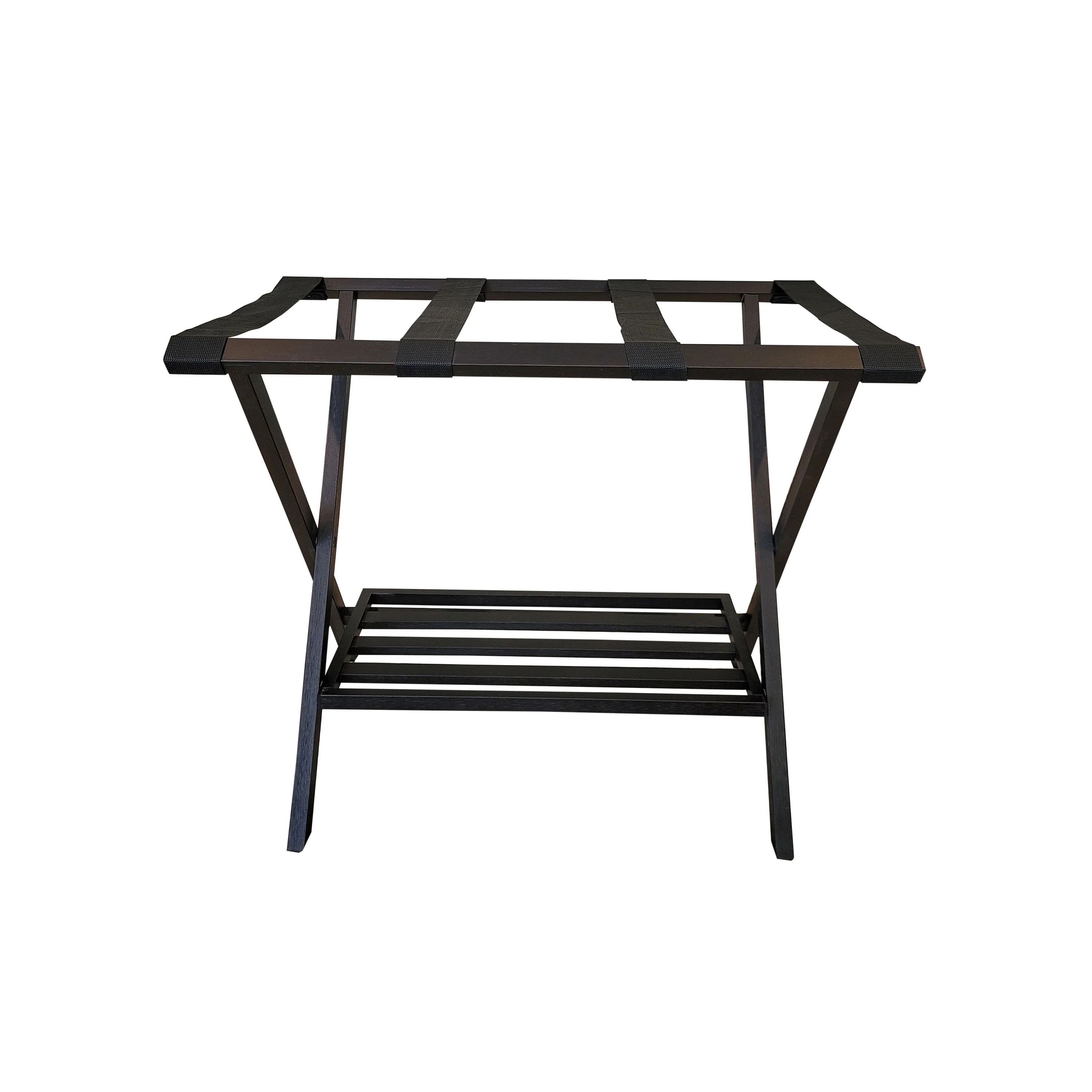 Solid Bamboo Folding Luggage Rack