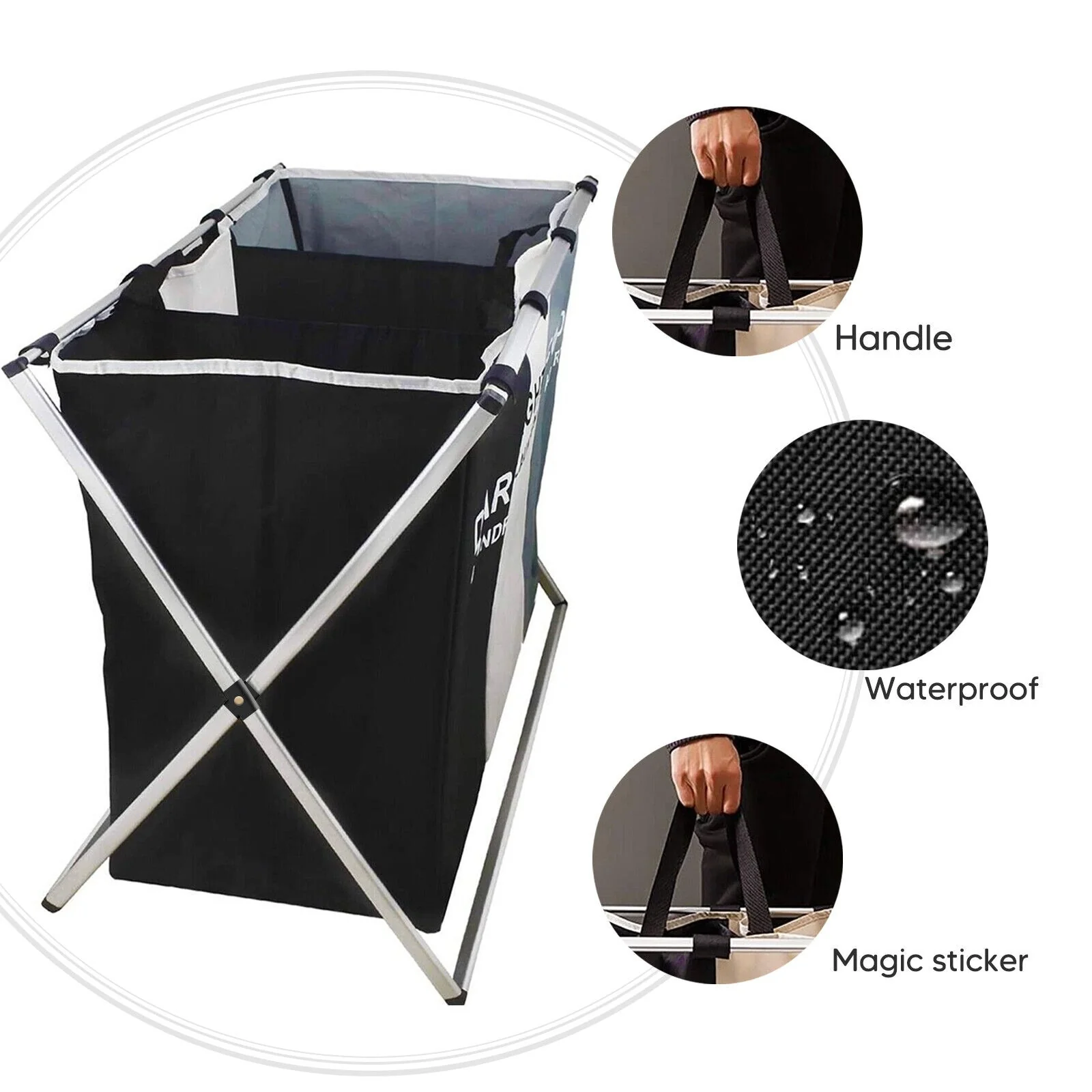 Large Divided Laundry Hamper