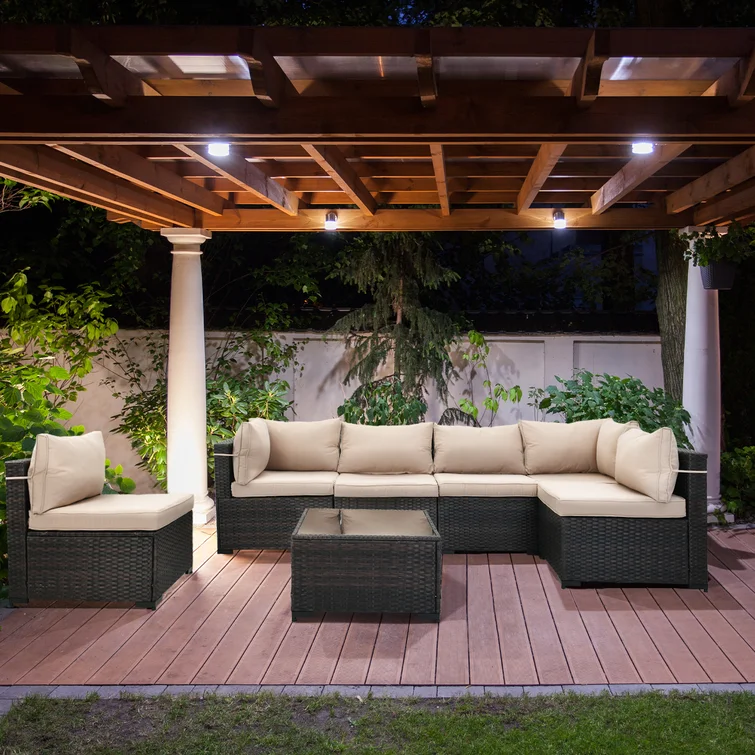 Forksville 6 - Person Outdoor Seating Group with Cushions