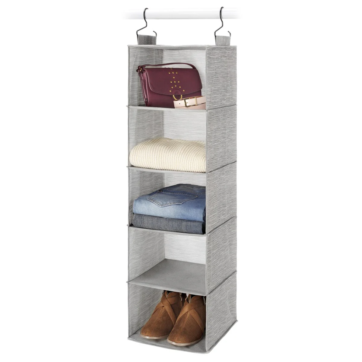 Whitmor Hanging Accessory Shelves - 5 Open Shelves