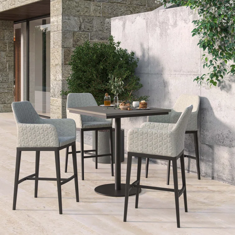 Oland And Travira 4 - Person Square Outdoor Dining Set