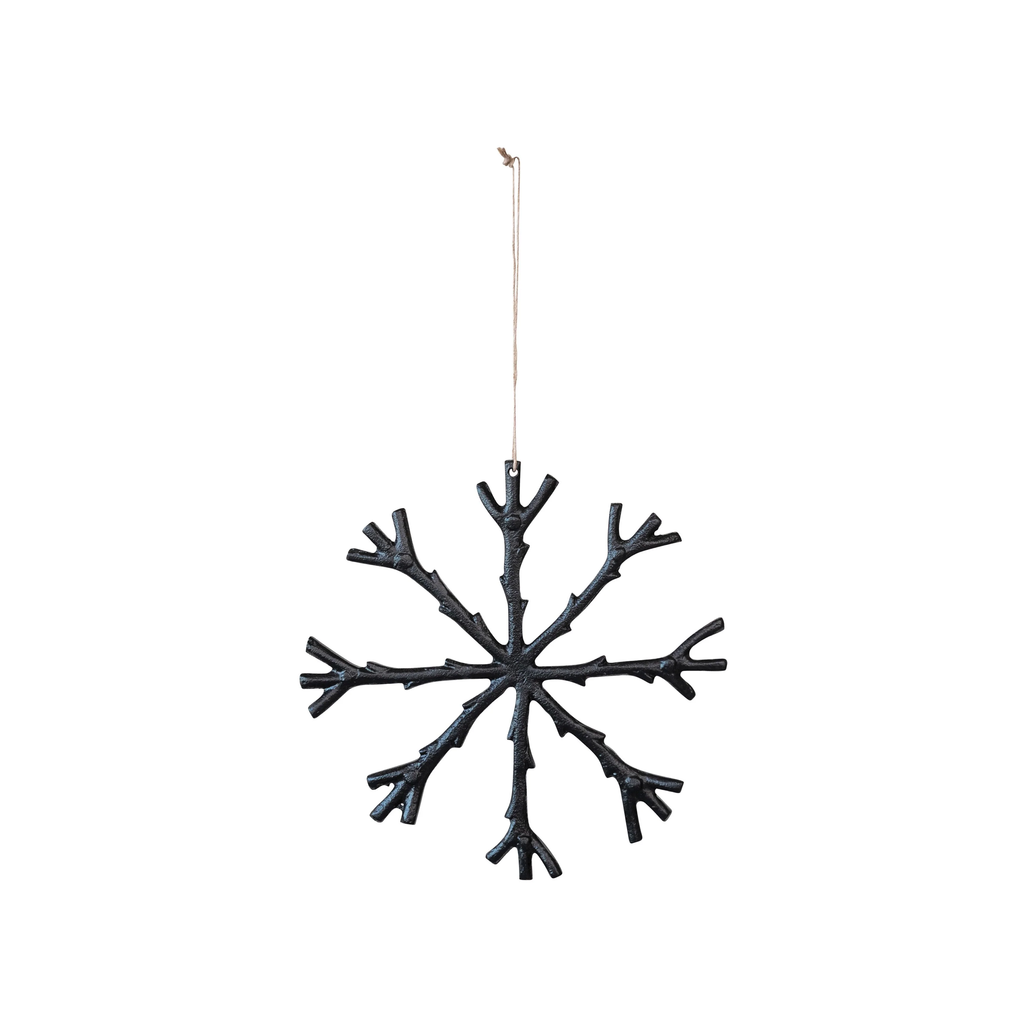 Cast Aluminum Snowflake Ornament