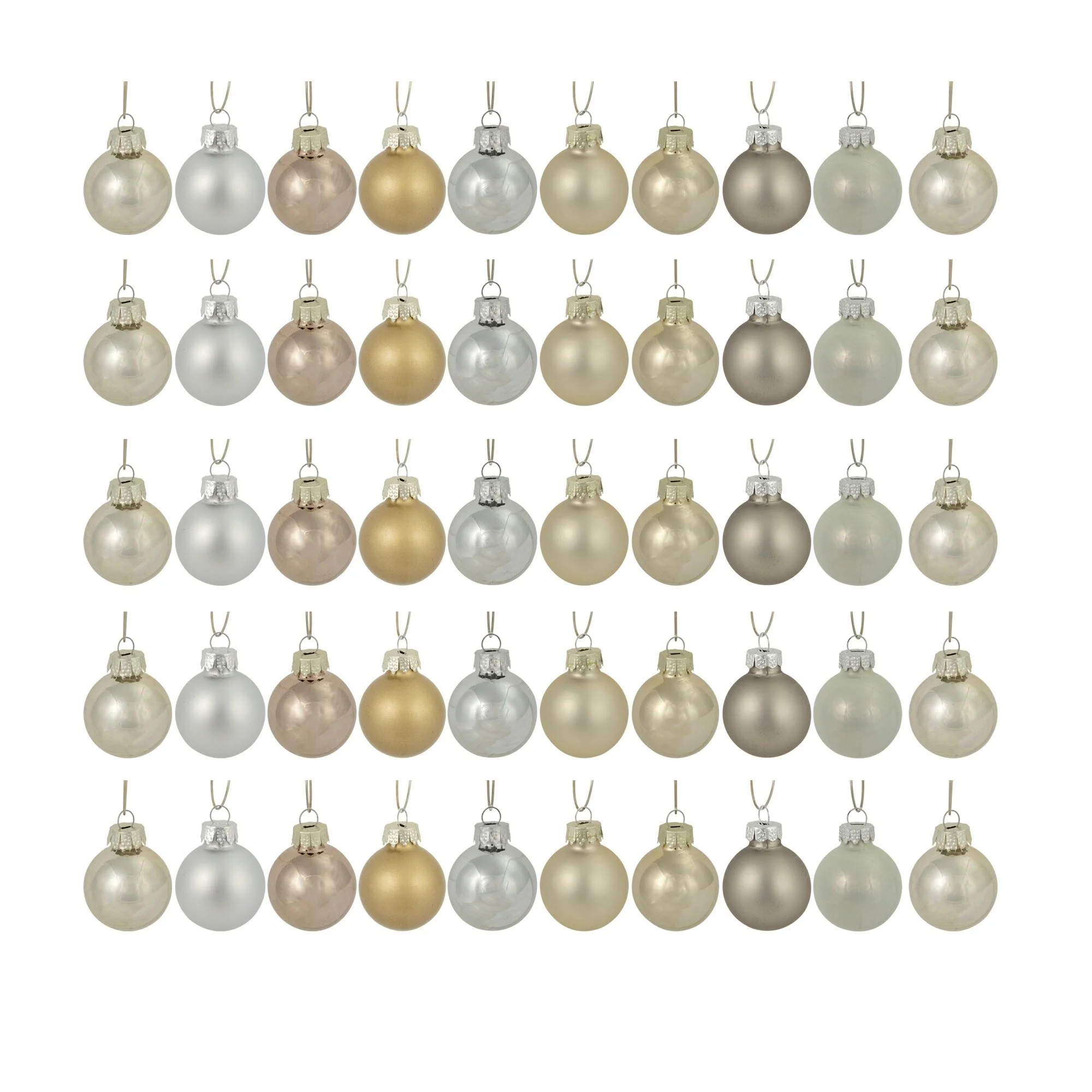 Matte Glass Christmas Ball Ornaments 1.25