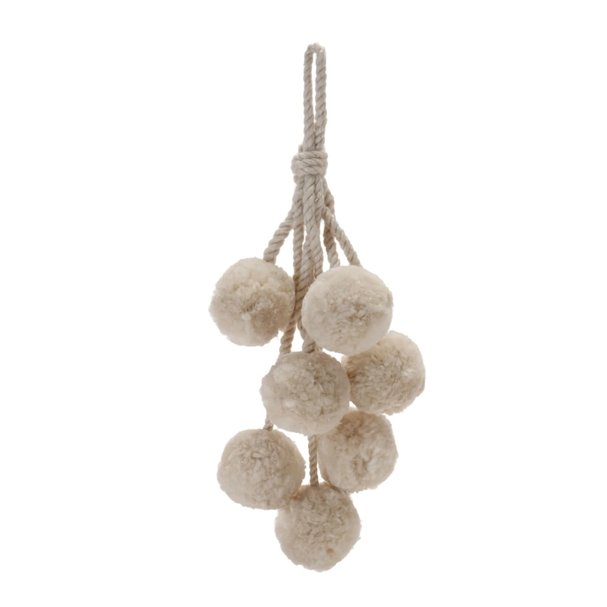 Pom Pom Cluster Drop Christmas Ornaments - 14.75