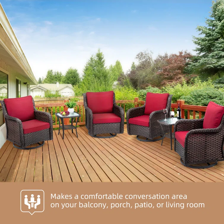 Gianno 2 - Person Square Outdoor Dining Set with Cushions