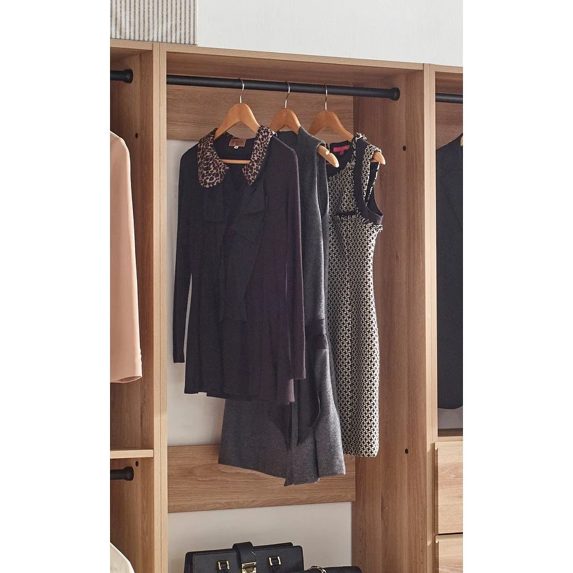 Prosper Oak Freestanding Walk in Wood Closet System