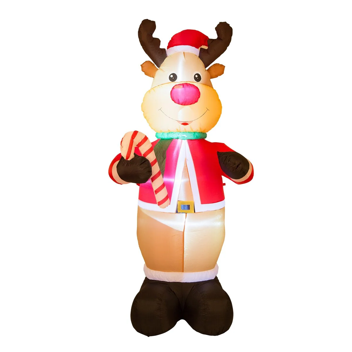 Glitzhome 8 ft Christmas Lighted Inflatable Decor