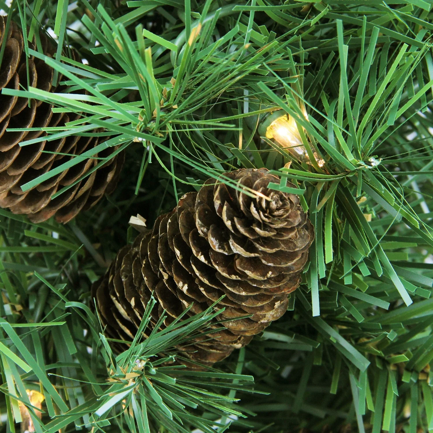 2' Green Full Dakota Pine Artificial Christmas Tree Clear Lights - 2 Foot