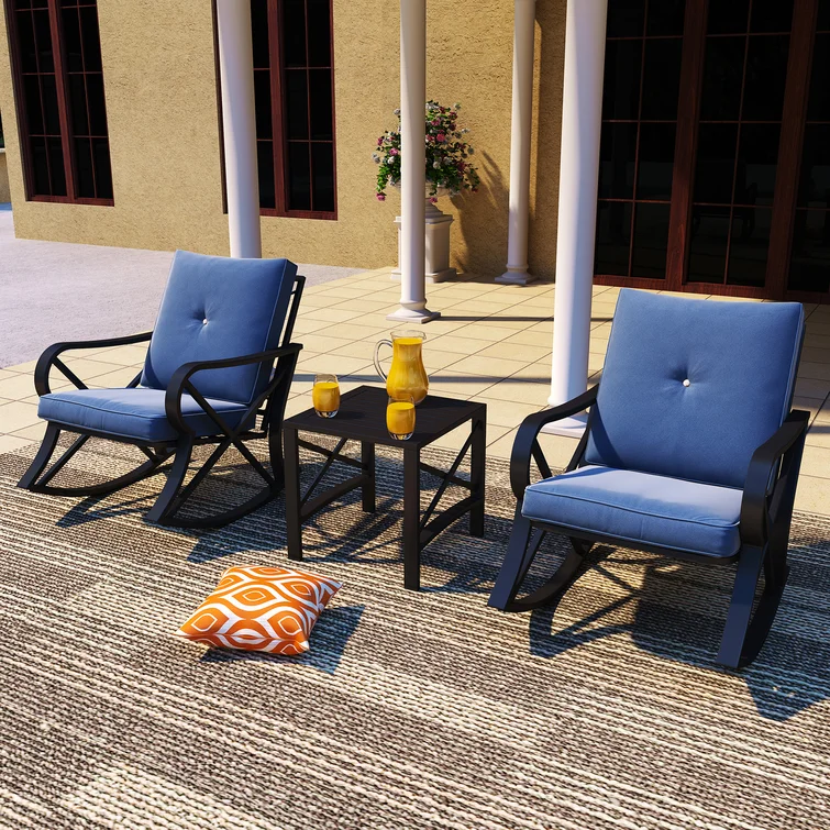 Northwich 3 Piece Rocker Seating Group with Cushions