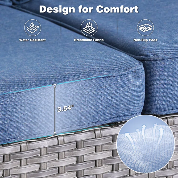 Abderdeen 5 - Person Outdoor Seating Group with Cushions