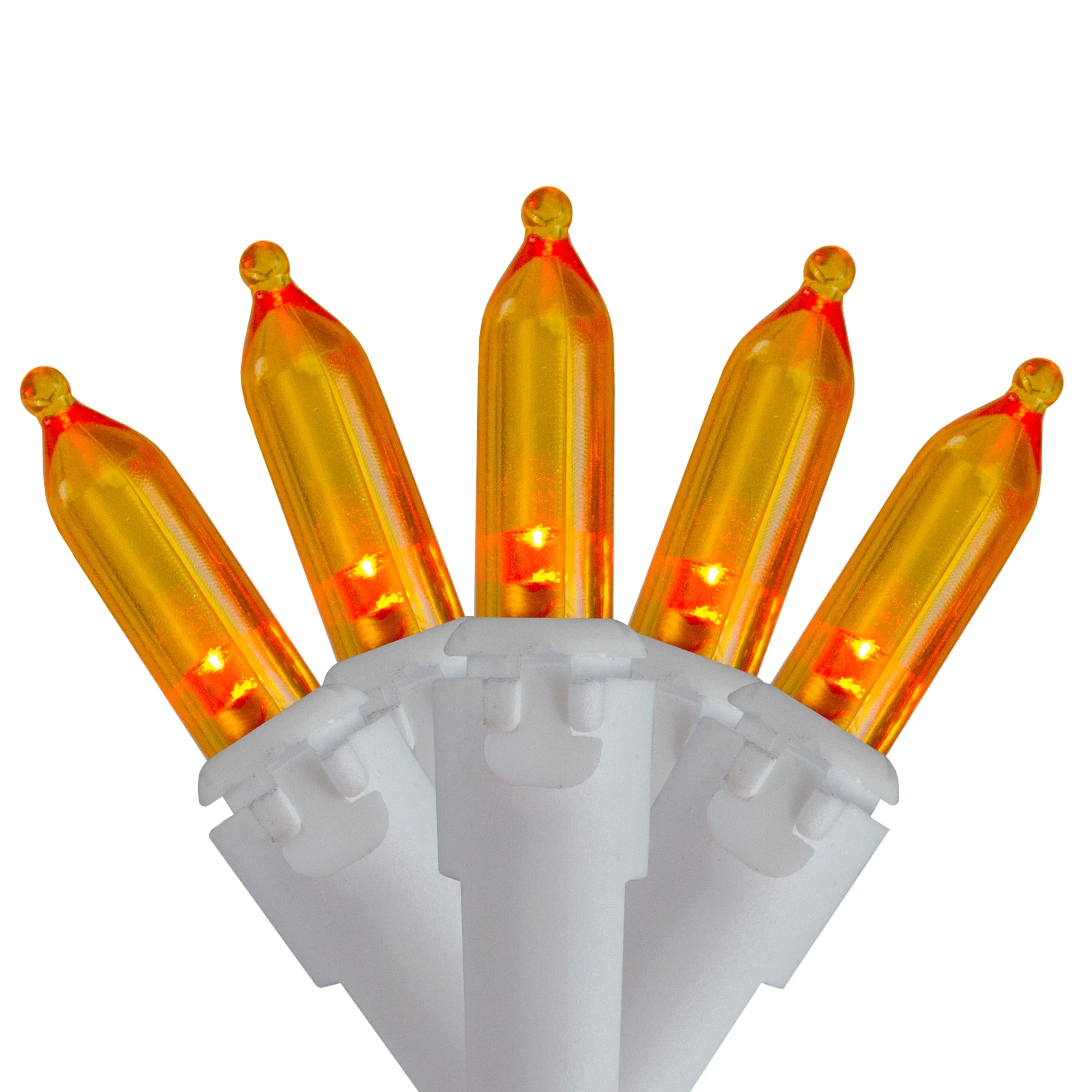 100-Count Orange LED Mini Christmas Lights 4