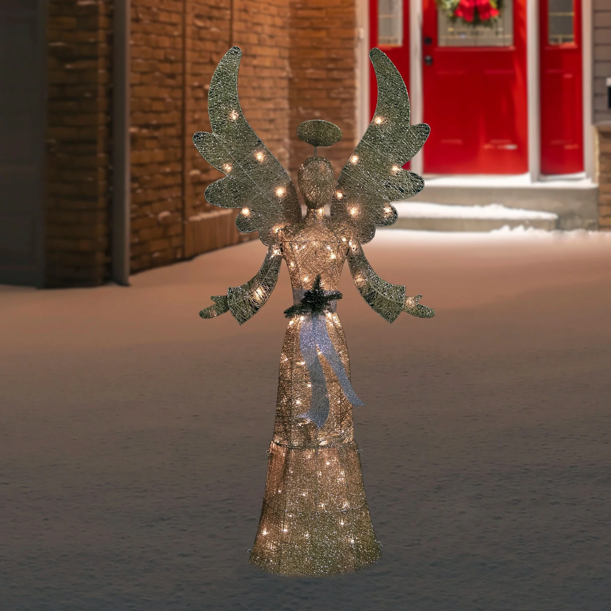 Lighted Golden Angel Christmas Decoration - 68