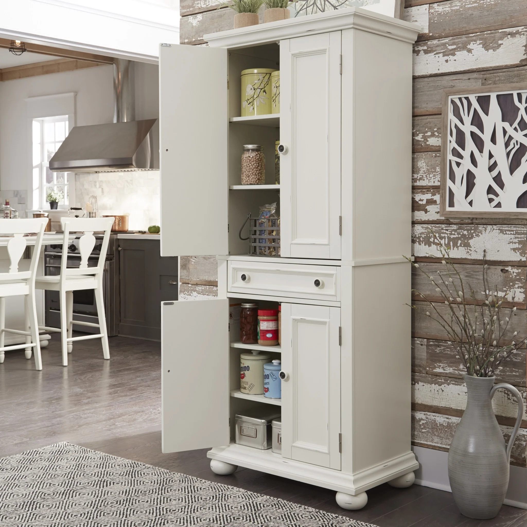 Dover Off-White Kitchen Pantry