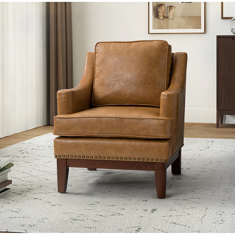Christoph Vegan Leather Armchair