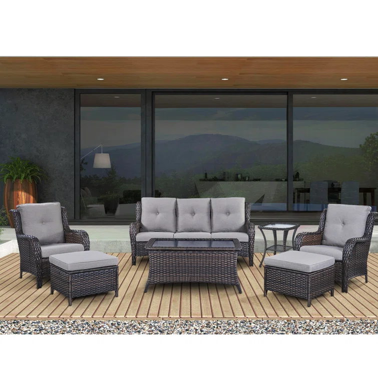WFSBT 5 - Person Outdoor Seating Group with Cushions