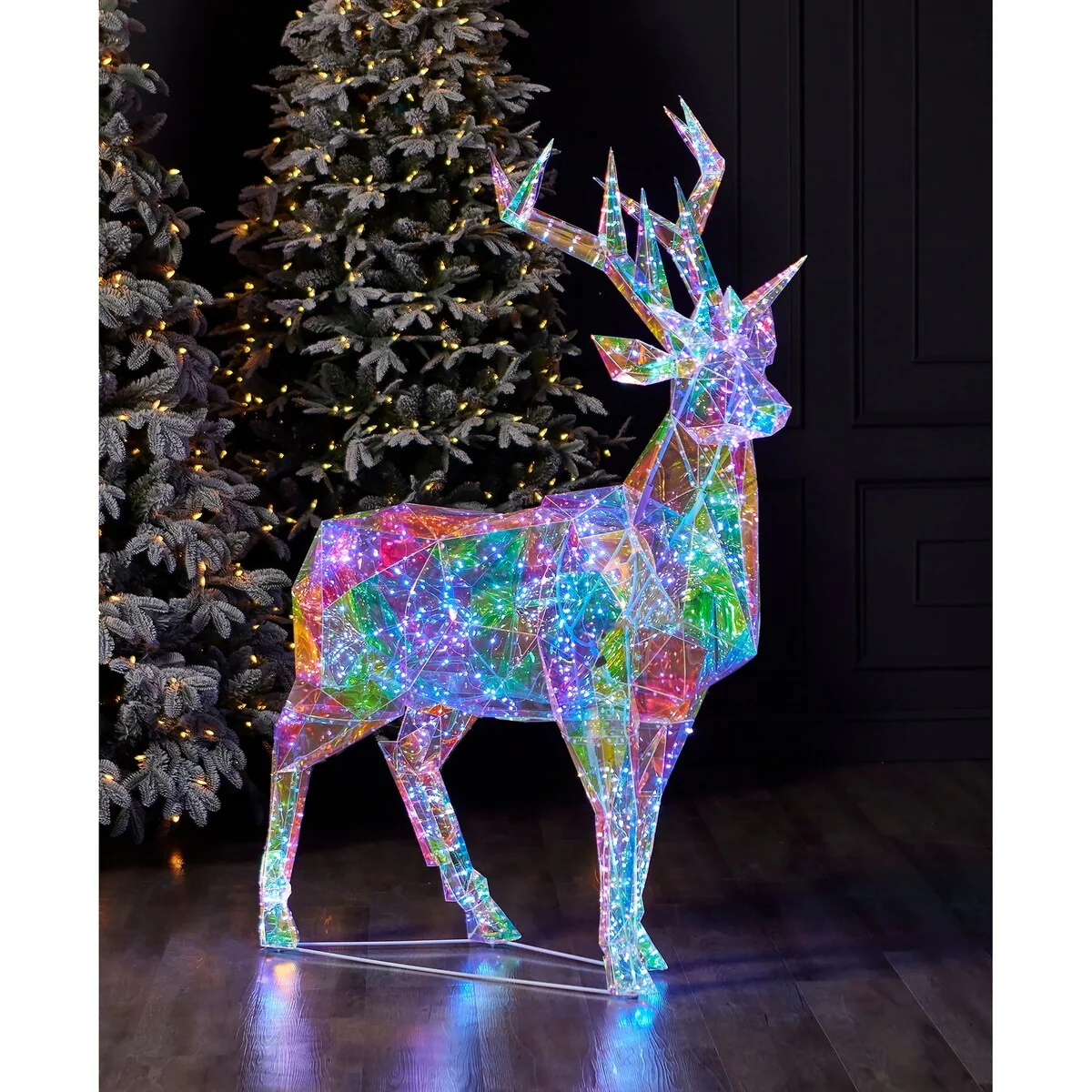 Prismatic Iridescent Christmas Deer 57