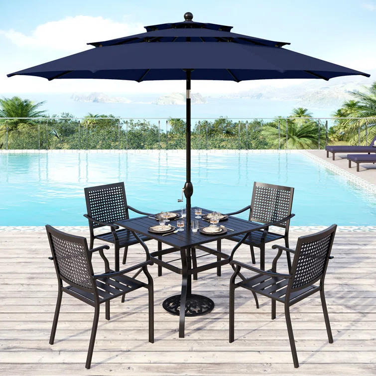 Alyah 4 - Person Square Outdoor Dining Set
